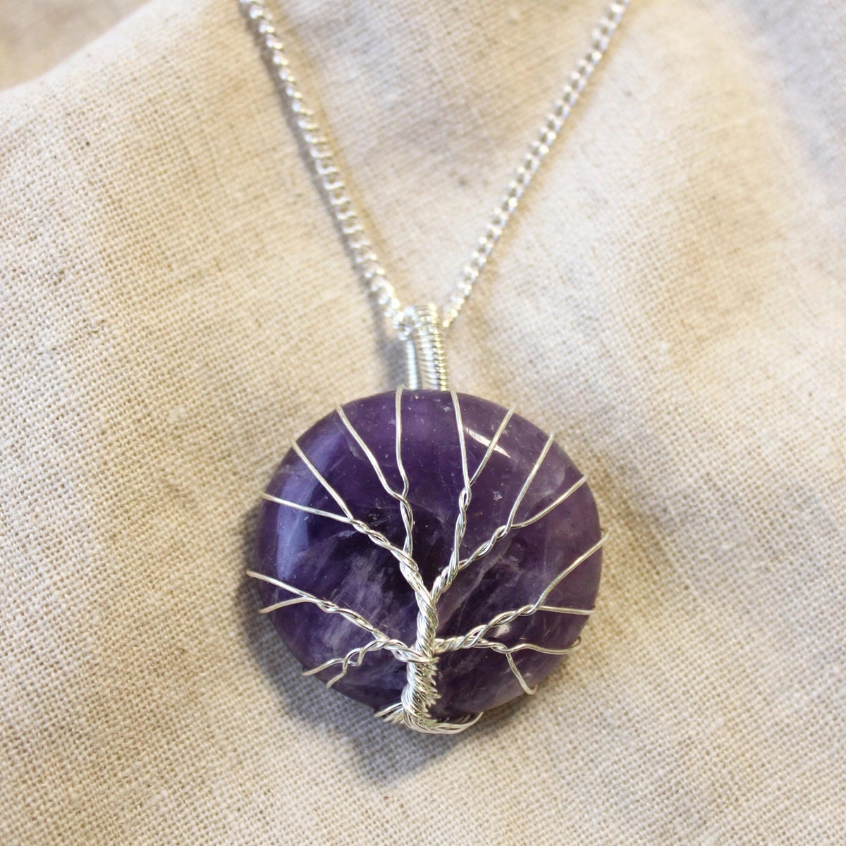 Collar Árbol de la Vida - Amatista