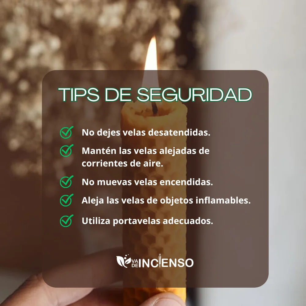 Pack 12 velas de miel