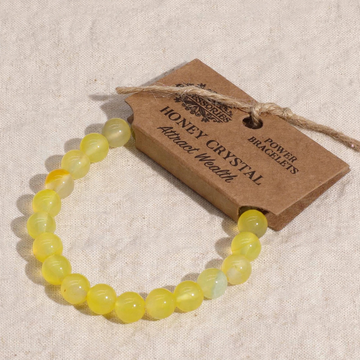 Brazalete energía – Ágata Miel para Atraer Abundancia