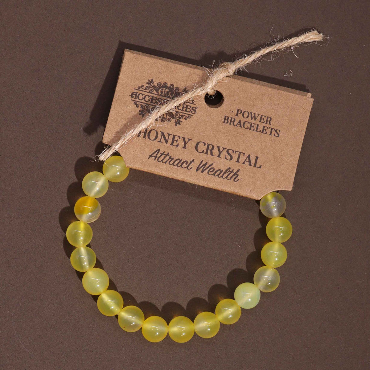 Brazalete energía – Ágata Miel para Atraer Abundancia